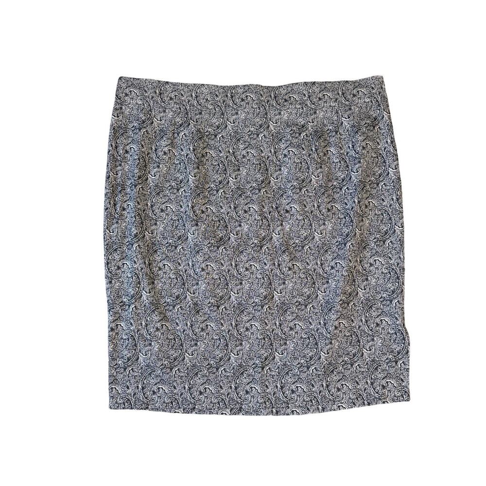 Lane Bryant 90s Paisley Plus Midi Skirt US Women's 24 Plus